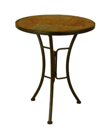 Folding Slate Stone Outdoor Patio Table 19.5