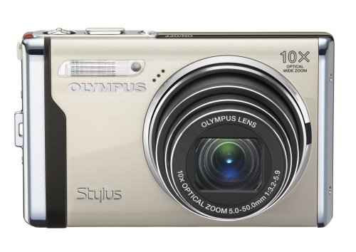 Olympus Stylus 9000 12 MP Digital Camera with 10x Wide Angle Optical Dual Image Stabilized Zoom and 2.7-Inch LCD (Champagne)