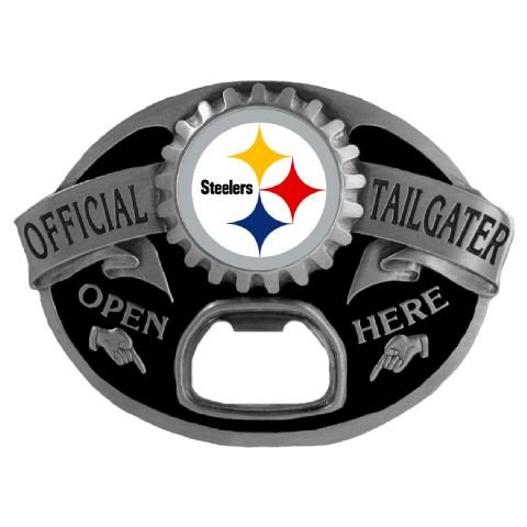 Bergamot Pittsburgh Steelers Bottle Opener Tailgater Belt Buckle
