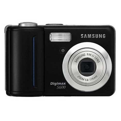 Samsung Digimax S600 6.0 MP Digital Camera with 3x Optical Zoom (Black) 