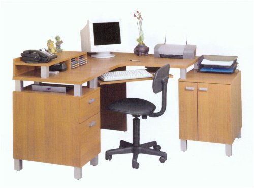 Ambiance Deluxe Corner Computer Workstation 