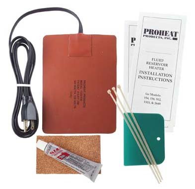 Proheat Heavy Duty Fluid Reservoir Heater Model 1325-220 (500 Watts, 2.1 Amp, 220 Volts) Ideal for Oil Pans from 3 to 6 Gallons of Lube (12 to 25 Litres) and from 20 to 50 Gallons of Hydraulic Oil 
