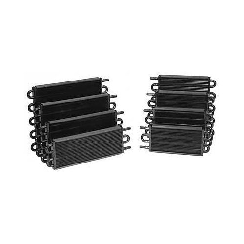 Derale 13103: Fluid Cooler, Transmission, Tube and Fin, Aluminum/Copper, Black, 7 1/2 in. x 17 in. x 3/4 in., Each 