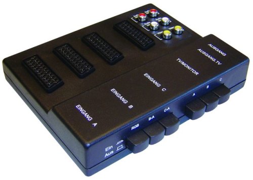 Elektronik und Foto: AIV Scart-AV-Umschalt-Box f�r den Anschlu� von bis zu 3 Ger�ten