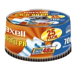 MP3 Player: Maxell CD-R 80 Minuten, 48x, 25 Spindel