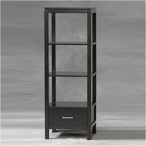 Linon 84025BLK-01-KD-U Sutton Black Plasma TV Tower - Black