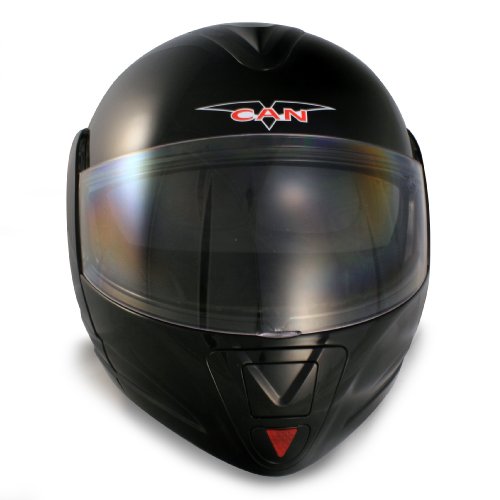 VCAN Blinc 210 Gloss Black Medium Bluetooth 1.2 Enabled Full Modular Street Helmet