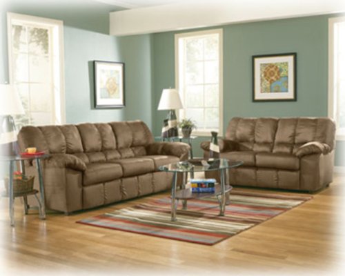 Ashley Furniture Sha-Shou Sofa, Loveseat and Rocker Recliner Set - Free Shipping!