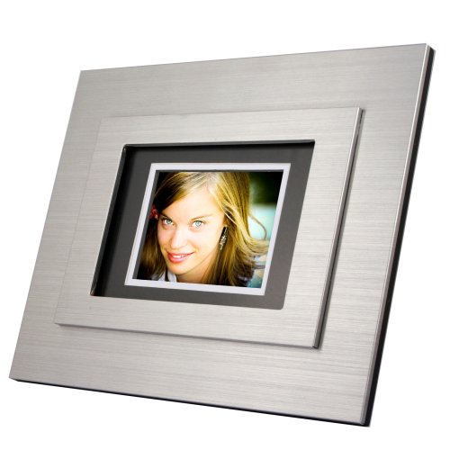 TAO 5.6-Inch 128MB Double-Matted Digital Frame (Brushed Silver)