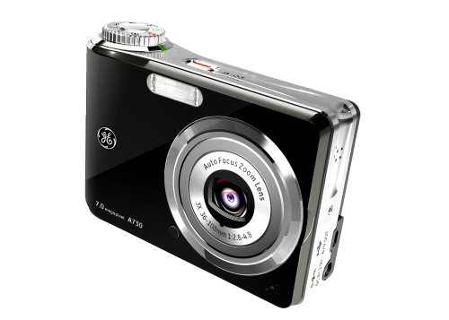 GE A730 7MP Digital Camera with 3x Optical Zoom (Black) 