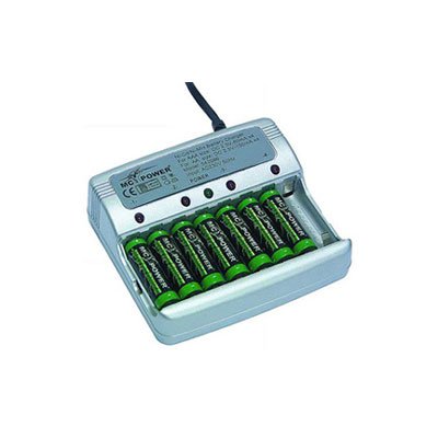 Elektronik und Foto: Akkuladegeraet inkl. 8 Mignon - Akkus