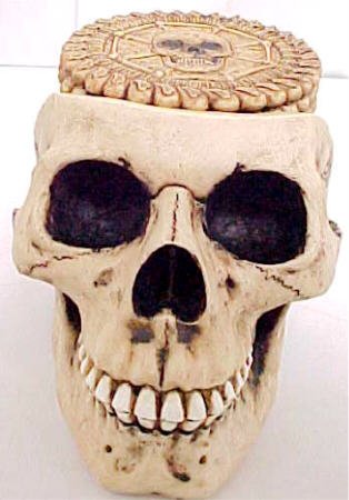 Skull Coaster Set With 6 Coasters Gothic Evil Macabre