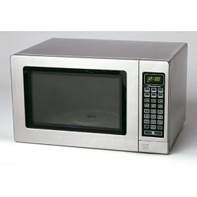 Haier 1 Cu.Ft. 1000 Watt Microwave Oven with 10 Power Levels, Stainless Steel by HAIER AMERICA TRADING