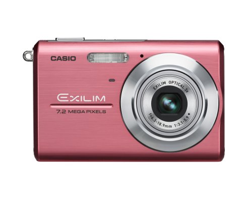 Casio Exilim EX-Z75 7.2MP Digital Camera with 3x Anti Shake Optical Zoom (Pink) 