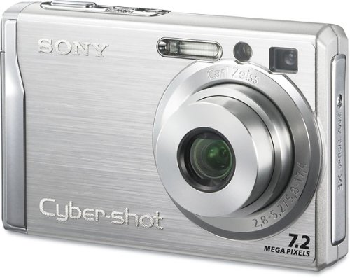 Sony Cybershot DSCW80 7.2MP Digital Camera with 3x Optical Zoom and Super Steady Shot (Silver)