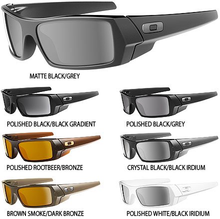 Oakley Gascan Men's Square O Casual Sunglasses Color: Crystal Black/Black Iridium