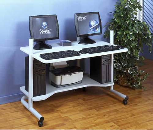 48 inch Computer Workstation/Grey/Grey