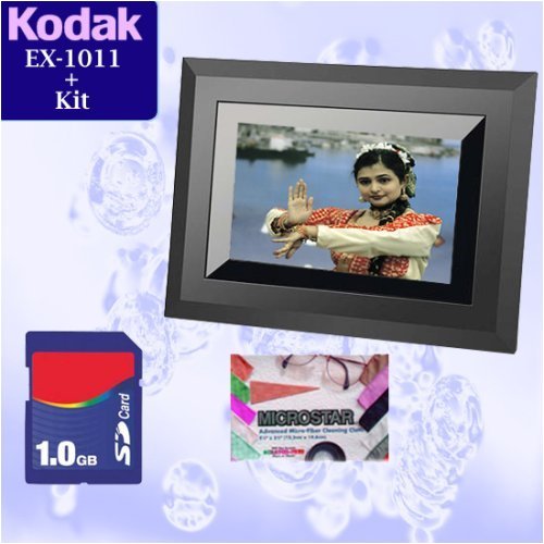 Kodak Easyshare EX-1011 10-Inch Digital Picture Frame with Wireless Capability + Accessory Kit