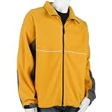 Woodlake Men's Full Zip Fleece Jacket with Open Bottom and Yoke Piping