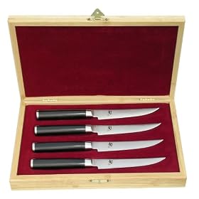 Shun Classic 4-Piece Boxed Steak-Knife Set by Chef's Knives