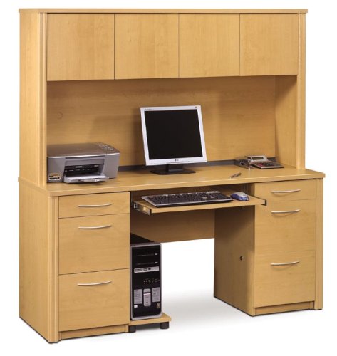 Hutch and Credenza Desk Set 