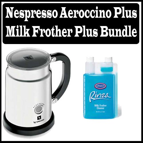 Nespresso 3192US Aeroccino Plus Milk Frother Bundle