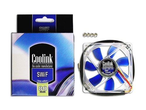 Camcorder: Coolink Blue Fan SWiF-803 Basic L�fter 80mm, 2600
