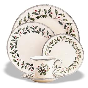 Lenox Holiday Platinum Ivory China Salad Plate by Lenox