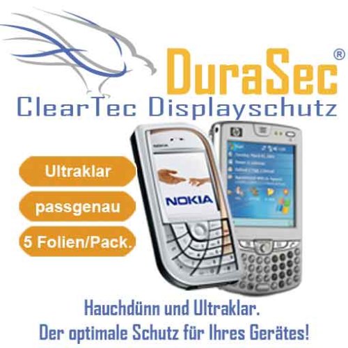 Zubeh&ouml;r: 5 x DuraSec ClearTec Displayschutz f�r Samsung SGH-F210