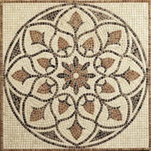 Daltile Medallion Mosaic 36 x 36 La Flora 36 x 36 Ceramic Tile & Stone