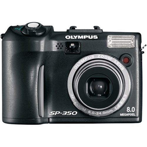 Olympus SP-350 8MP Digital Camera with 3x Optical Zoom (Black) 