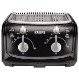 Krups FEP4B 4-Slice Toaster, Black