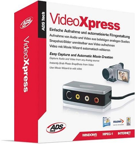 Elektronik und Foto: ADS Video Xpress extern Videoschnitt, MPEG1 WMA Analog-In USB 2.0