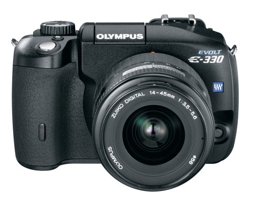 Olympus Evolt E330 7.5MP Digital SLR Camera with 14-45mm f3.5/5.6 and 40-150mm f/3.5-4.5 Zuiko Digital Zoom Lenses