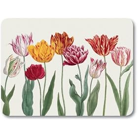 Amazon.com: Tulips - Set of 4 Placemats: Home & Garden : placemat home dining decor