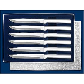 Rada Cutlery Six Steak Utility Knives 6 Piece Boxed Gift Set with Solid Aluminum Handles... by Rada Cutlery