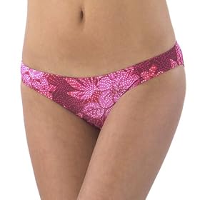 Xhilaration® Dot Hibiscus Scoop Swim Bottoms with Beads Xhilaration® Dot Hibiscus Scoop Swim Bottoms with Beads