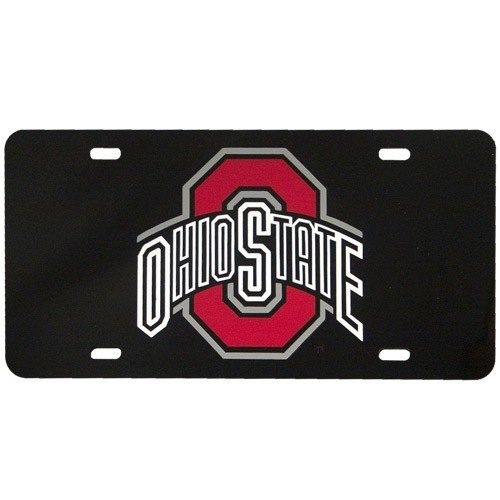 Ohio State Buckeyes Black Mirror License Plate