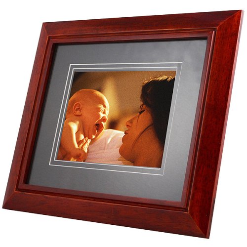 TAO 8-Inch 256MB Digital Frame (Mahogany Wood)