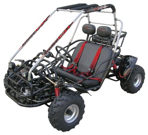 Baja Motorsports BR150 Baja Reaction 150 Go-Kart (Black/Red) 