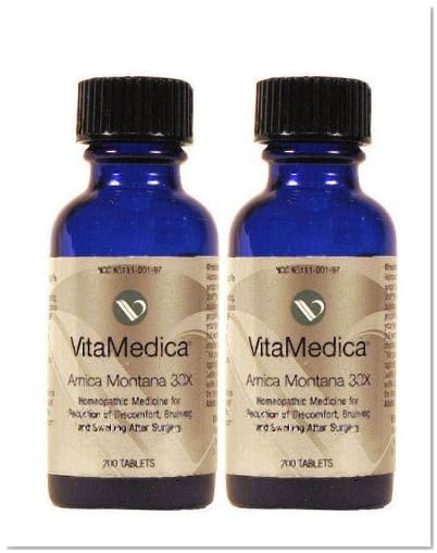Vitamedica Arnica Montana 30X Homeopathic Medicine for Reduction of Discomfort, Bruising and Swelling After Surgery, 250 Tablets (Pack of 2) 