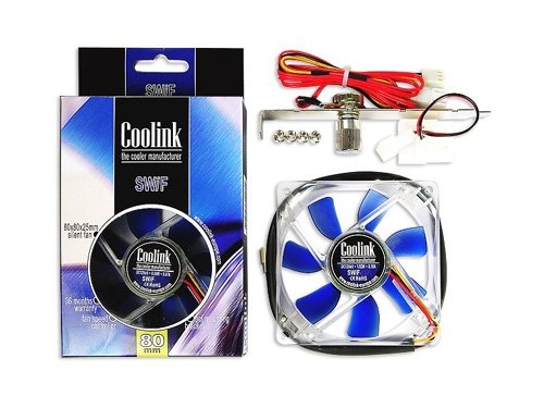 Camcorder: Coolink Blue Fan SWiF-802 Retail L�fter 80mm, 2000