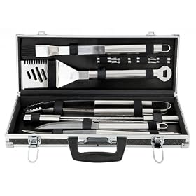 Mr. BBQ 18 piece tool set with case by 