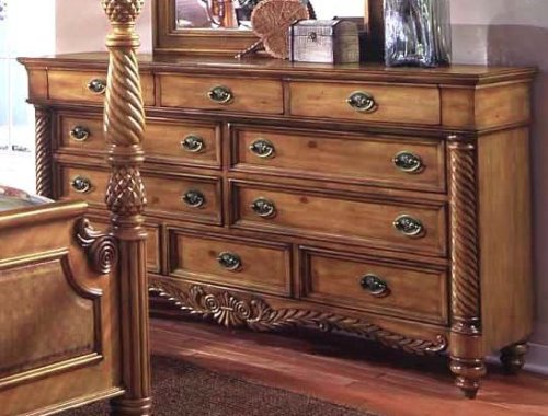 Dresser - Ten Drawer Dresser - Wood Furniture - 1621-61