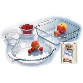 Anchor Hocking 8-Piece Expressions Glass Bakeware Set by Anchor Hocking