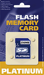 Projektoren: Platinum Secure Digital Card 256 MB/177102 Highspeed