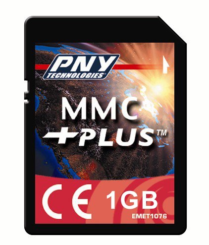 Projektoren: PNY P-MMC PLUS 1GB-BX MMC-Plus Speicherkarte 1GB (Retailverpackung)