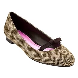 Isaac Mizrahi Herringbone Anna Ballet Flat - 5.5