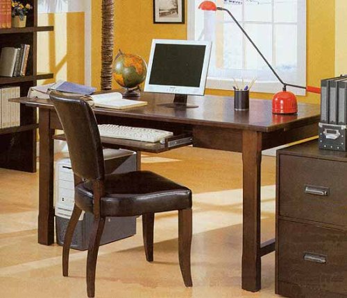 Wood Grain Finish Desk And Matching Chair 