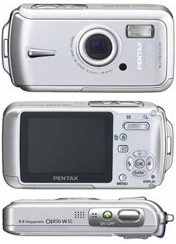 Pentax Optio W10 6MP Digital Camera with 3x Optical Zoom